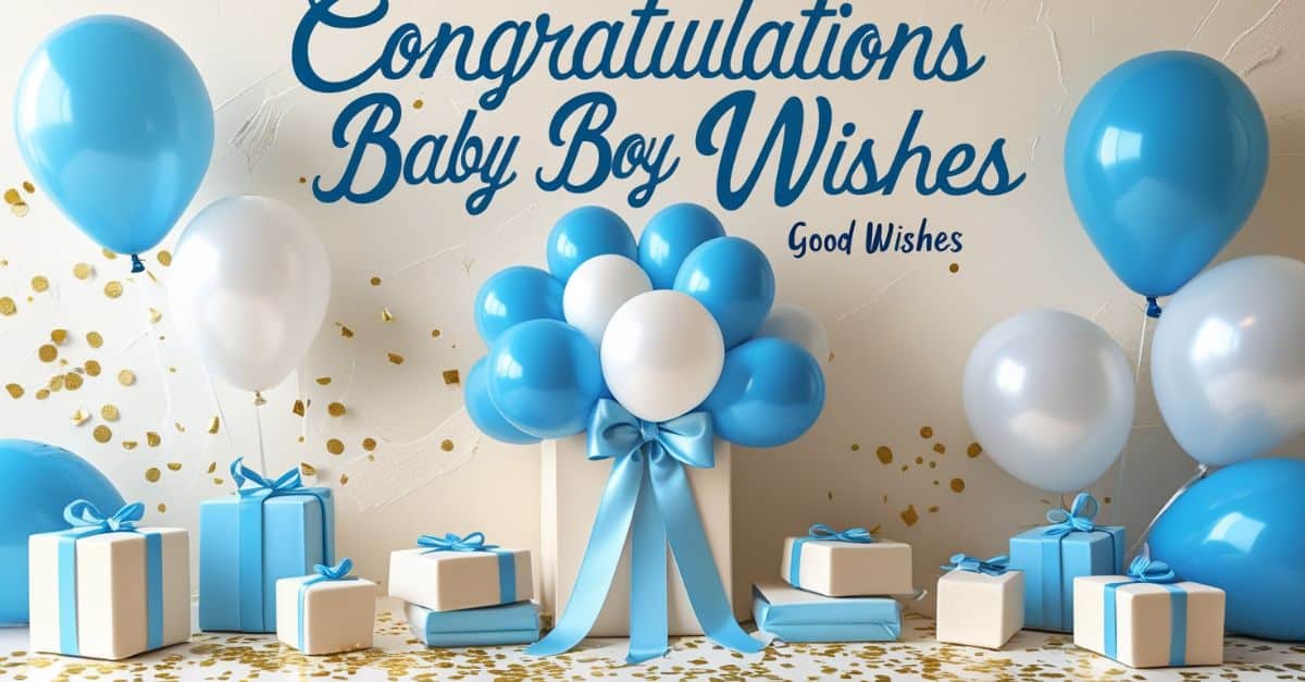 blessed new baby boy wishes congratulations