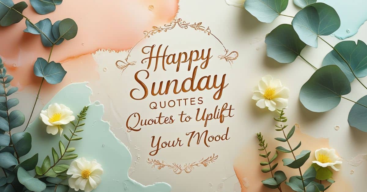 happy sunday quotes