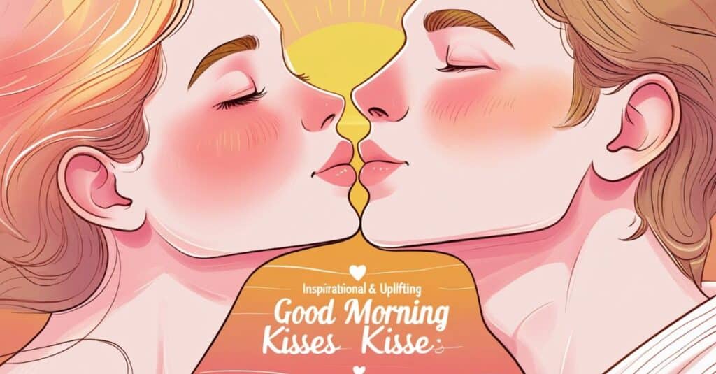 kiss good morning wife