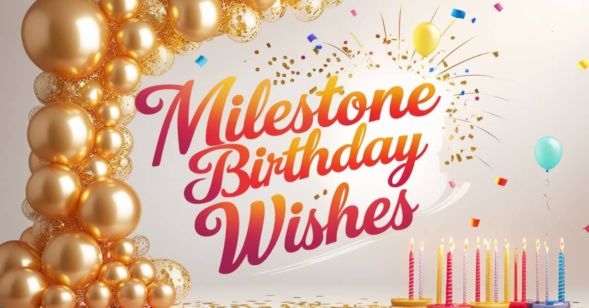 milestone birthday wishes